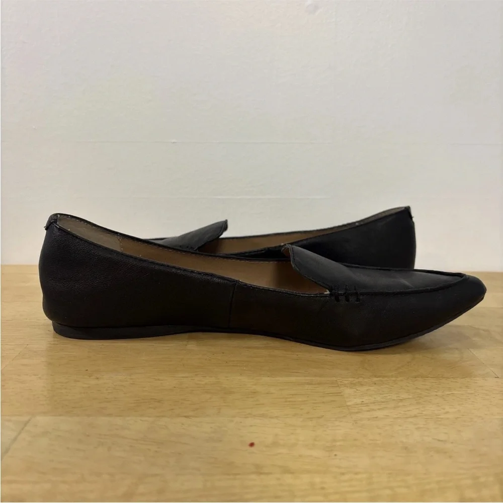 Steve Madden Women's Size 7.5 Leather Black Loafer Flats - Picture 6 of 9